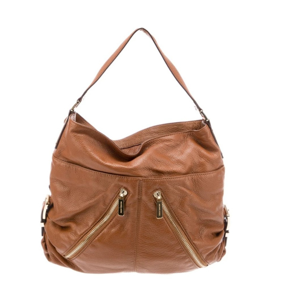 Michael Kors Brown Leather Shoulder Bag